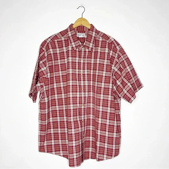 Carhartt Short Sleeve Plaid Mens Button Down Shirt Size 2XL - Picture 6 of 6